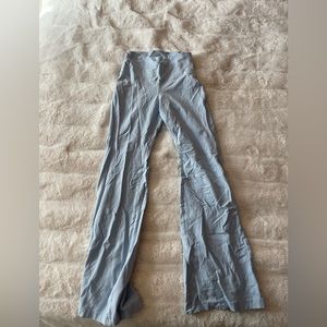 Aritzia light blue flare yoga pants
